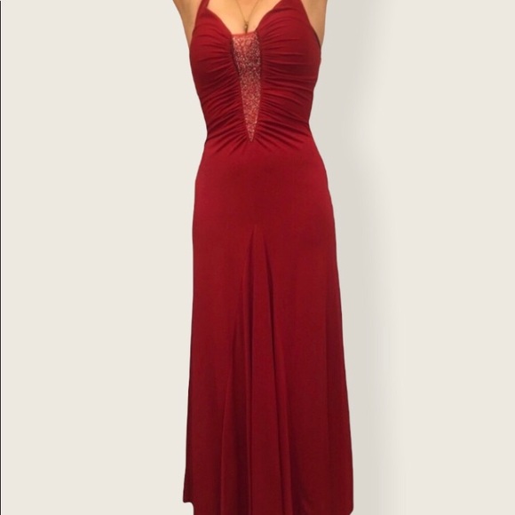 🔴 Dark Red Long Sexy Dress/Gown - Picture 4 of 6
